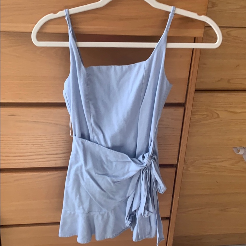 Baby Blue Princess Polly Wrap Dress